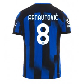 Inter Milan Marko Arnautovic #8 Hemmakläder 2023-24 Kortärmad